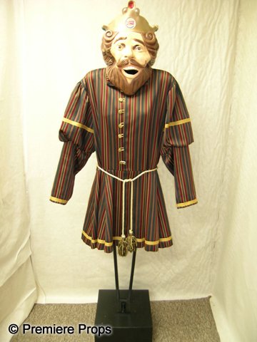 Medieval Tunic/Burger King Mascot: 2 costumes in one. This can be used as a medieval tunic with hat and tights and also as the Burger King mascot including rubber mask.