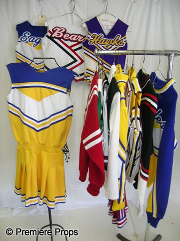 Lot of Cheerleader Outfits: Lot of 13 assorted cheerleader outfits.