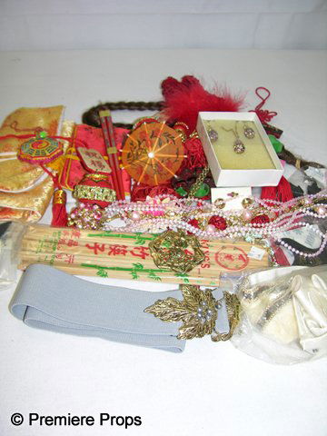 Lot of 1940's/1950's Jewelry, Belts & Glasses: Lot of 40+ of 50's Jewelry Belts, Glasses, And Oriental.