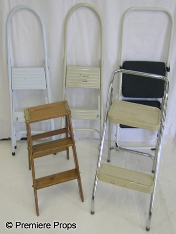 Lot of Assorted Step Ladders: Lot of 5 assorted step ladders.