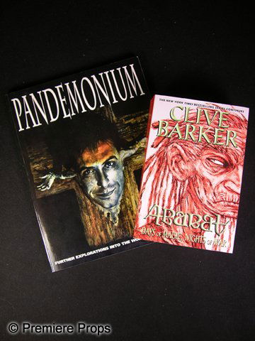 Two Clive Barker Signed Books: Lot of two signed Clive Barker books, Pandemonium, being a large illustrated softcover, and Abarat, being a small softcover. (11x8.5, 8.5x5.5)