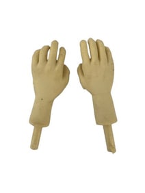 Team America Prototype Puppet Male Hands Movie Props