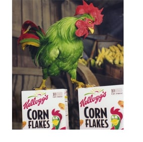 Kellogg's Corn Flakes Commercial Rooster Puppet Memorabilia