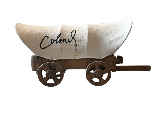 Colonel Tom Parker Signed Wagon Desk Model (1 of 2)