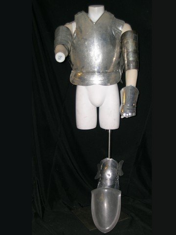 Armor: Thin metal armor featuring chest and back armor, arm armor, and leg armor. Note that the condition might vary. Also note that armor may not contain all items in the picture. Different sets of armor ar