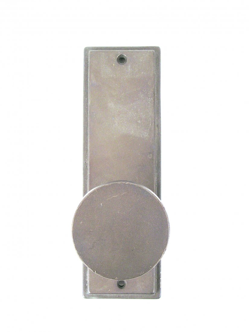 Spider-Man Doorknob Prop: From the 2002 original Spider-Man movie, this is a screen used metal doorknob. (approx. 8" x 2 1/2")