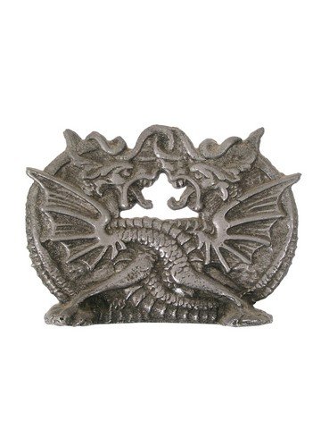 Blade Dragon Ornament Prop: From 1998's "Blade" where Wesley Snipes, a half-vampire is the hero this is a intricate ornate metal dragon ornament. (approx. 5" x 7")