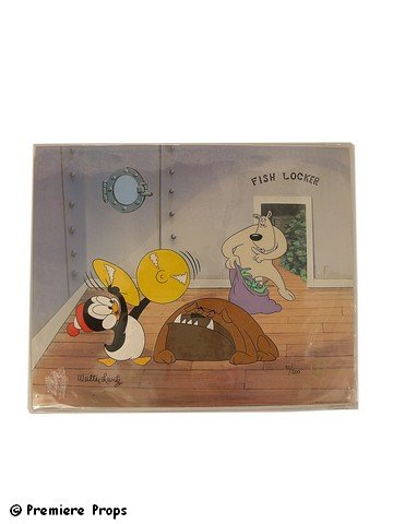 Chilly Willy Cell Signed Walter Lantz: Limited Edition Hand Painted oversized cell inspired by Oscar® nominated cartoon "Legend of Rockabye Point" starring the character of "Chilly Willy". This is #71 of 200 signed by creator and artist W
