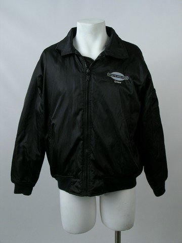 Harry Potter Crew Jacket Signed By Daniel Radcliff: A "Harry Potter" jacket with faux-fur trim. The "Harry Potter" logo is embroidered on the back. It was made by "Stunts Worldwide" for the crew of the films. It is signed by star Daniel Radcliff in the