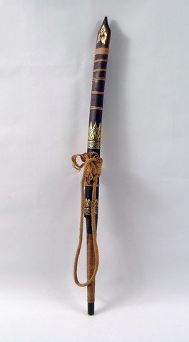 Kill Bill Vol. 2 Sword Prop: A beautifully realized large metal sword and custom wood sheath from "Kill Bill Vol #2 (2004). (Approx. 31" long) Oversized item. Additional shipping charges required.