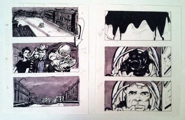 Phantoms Original Storyboards: In "Phantoms" (1998), something very evil has killed over 150 townsfolk's in the mountain town of Snowfield, Colorado, and over 300 are missing! Those that are left must find the evil. This thriller-h