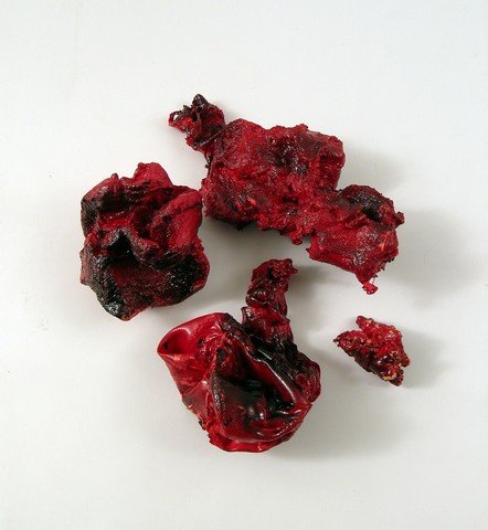 Autopsy Bloody Organs & Tissue Props: It's one thing to be attacked and thrown to the floor by a naked mad man at night in a hospital room. It's quite another to pound his chest, find that it's been slit open, causing his guts to start to