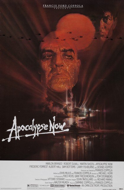 Apocalypse Now- Rolled U.S. 1-Sheet Poster: 1979 27"x41" Marlon Brando, Martin Sheen, Dennis Hopper; Near-Mint.