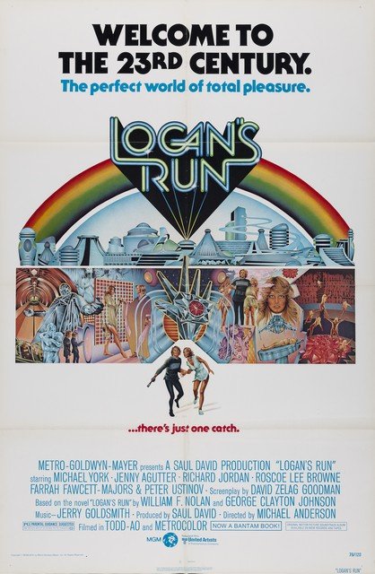 Logan's Run- Folded U.S. 1-Sheet Poster: 1976 27"x41" Unused Folded Near-Mint condition