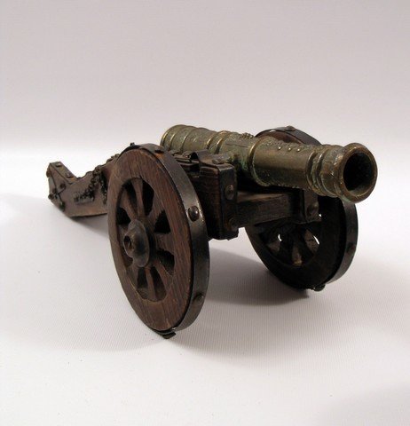 Addams Family (1991) Cannon Prop: One of the best transitions from TV to the big screen was the 1991 version of the classic 1964 "The Addams Family". This is a small wood and metal cannon prop. (Approx. 14" long).