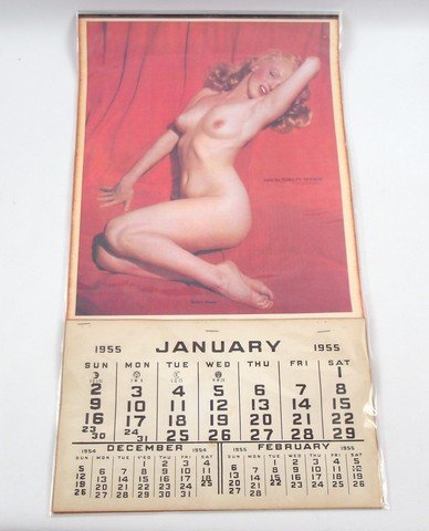 Marilyn Monroe Golden Dreams 1955 Calendar: May 27th, 1949 is a day that will live in infamy. It is the day that a 22 year old blond named Marilyn Monroe walked into Tom Kelley's studio in Los Angeles, and created two of the most famous and ico