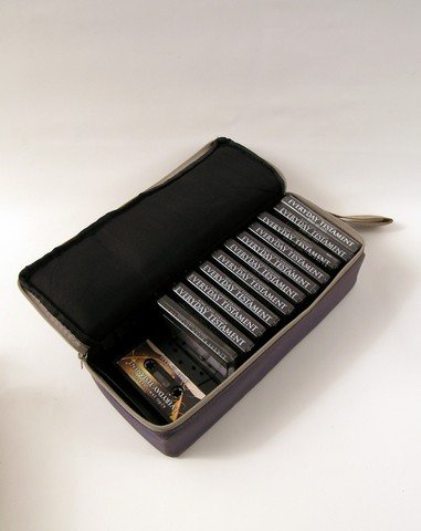 Prisoners King James Version Bible Tapes: Prisoners - Screen used, hero, King James Version Bible cassette tapes in a case. (approx. 12" x 5")