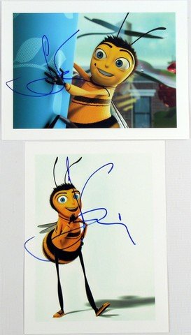 Jerry Seinfeld (Barry B. Benson) Bee Movie Autographed: Jerry Seinfeld Bee Movie Autographed Photo Set