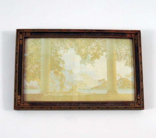 Maxfield Parrish Daybreak Original 1920's Litho: Maxfield Parrish Daybreak Original 1920's Litho - One doesn't need to be an art historian to immediately recognize "Daybreak", the painting by legendary 20th Century artist Maxfield Parrish, which he