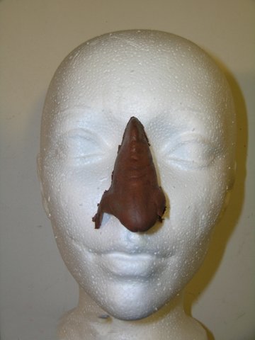 Star Trek: Next Generation Worf's Nose: For all the Trekkies out there, this is a screen used foam latex nose appliance worn by actor Michael Dorn for his roles as Lt. Worf on the Sci-fi series Star Trek - The Next Generation. The prop is s