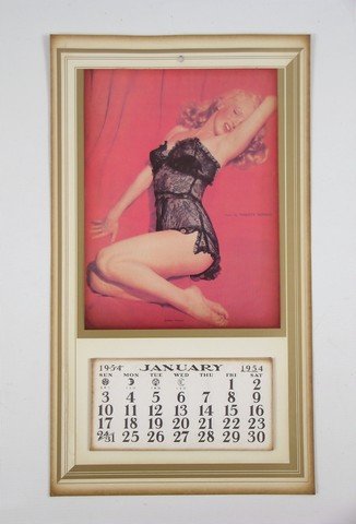 Marilyn Monroe Original Lure Of Lace 1954 Calendar: Marilyn Monroe Original Lure Of Lace 1954 Calendar - Once Marilyn Monroe hit the big screen her years of creating provocative poses to make a living (and buy a car!), became the biggest selling calend