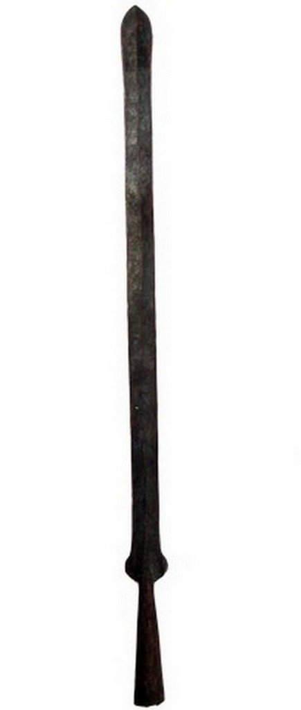 Lord Of The Rings Two Towers Blade Prop: Lord Of The Rings Two Towers Blade Prop - A screen used "rusted" metal sword blade crafted and shaped in "Hobbit" style for "Lord of the Rings: Two Towers" (2002). (Approx. 28 1/2" long).