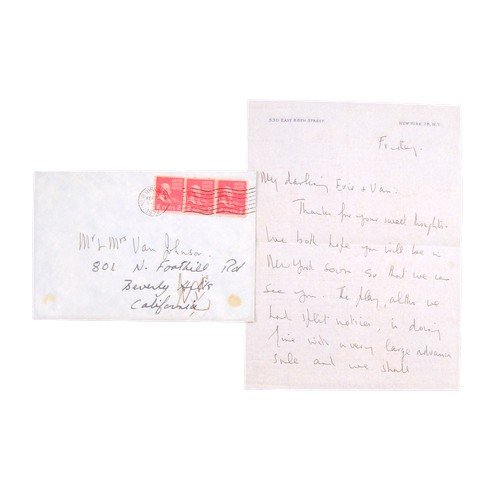Rex Harrison Signed Personal Letter: Rex Harrison Signed Personal Letter - Some great stars have a long and distinguished career, but find themselves in one role that literally defines them for life. A most magnificent example of this is