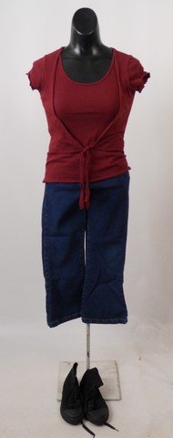 Knowing Abby/Lucinda (Lara Robinson) Costume: It is the past and present that collide to create the thriller that is "Knowing" (2012), both parts of Lucinda and Abby are played by Lara Robinson who holds the key to horrific disasters that are abo