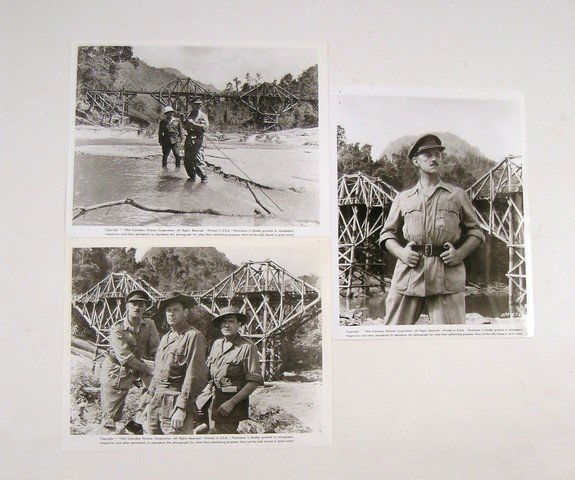 Bridge On The River Kwai Lobby Cards: Bridge On The River Kwai Lobby Cards - And virtually all lists as one of the top twenty greatest films of all time, David Lean's "The Bridge on the River Kwai", is still as epic and emotional and ente