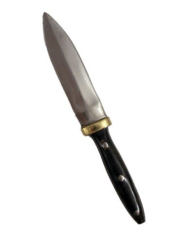 Kill Bill Vol 2 Double-Edge Battle Knife Prop: Kill Bill Vol 2 Double-Edge Battle Knife Prop - A deadly personal double-edge battle knife used in the production of "Kill Bill Vol 2" (2004). (Approx. 10 1/2" long).