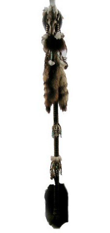 Dances With Wolves Ceremonial Stick Prop: Dances With Wolves Ceremonial Stick Prop - In Kevin Costner's masterpiece and multi-Oscar winner, "Dances with Wolves" (1990), Lt. John Dunbar (Kevin Costner) goes fro Civil War hero to full fledge In