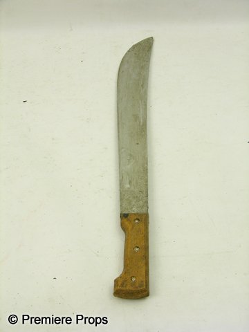 Crank 2 Machete Movie Props: HERO Gray and brown foam rubber prop machete (Approx. 23" long) (Screen used) (wear and rust pattern may vary slightly)