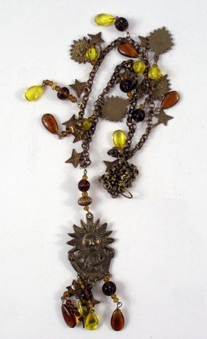 Pirates Of The Caribbean: Deadman's Chest Gypsy: Johnny Depp stars in the hit franchise Pirates of the Caribbean Deadman's Chest and direct from the production comes this Gypsy Girl sun and star necklace. A very unique movie prop to own from the fil