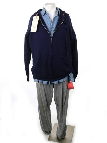 Silver Linings Playbook Pat (Bradley Cooper) Movie: Pat (Bradley Cooper) screen worn costume. Change 1+2, on Day 1. Scenes 1-10. Worn by Pat when leaving mental hospital and arriving home. One pair of 'Simply for Sports' thin grey sweat pants (size L).