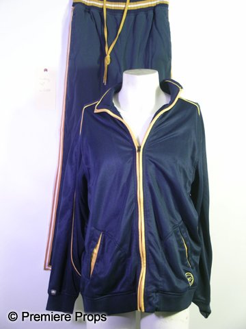 Even Money Godfrey Snow (Nick Cannon) hero Movie: Godfrey Snow (Nick Cannon) white ribbed cotton sleeveless "Calvin Klein" tank (size L) navy with yellow detail zip front with front pockets "Reebok" track jacket (size S) Navy with gold and white stri