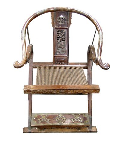 Pirates Of The Caribbean At World's End Sao Feng: Pirates Of The Caribbean At World's End Sao Feng Ceremonial Chair Prop - No one can forget the elaborate sequence early on in "Pirates of the Caribbean: At World's End" (2007) in Captain Sao Feng's (Y