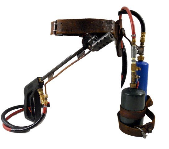 Falling Skies Tom (Noah Wylie) Flamethrower Movie Props: Season 4, Episode 2 (00:41 minutes) - A woman clutching her newborn fights off an attacking Black Hornet, when a man in black wearing goggles and a scarf akin to the "Ghost" vigilante intervenes. His 