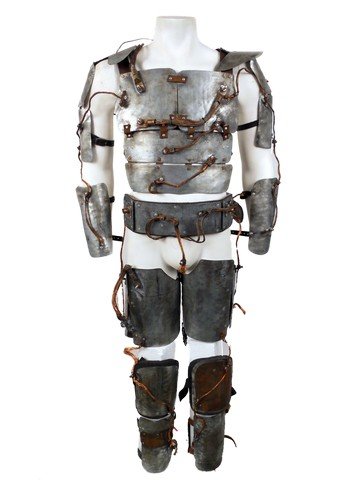 Falling Skies Pope (Colin Cunningham) Faraday Suit of: Season 4, Episode 3 - Screen worn by John Pope (Colin Cunningham), this Faraday Suit of Armor pairs with the Faraday Helmet, Faraday Jumpsuit, and Faraday Bomb Backpack. The Suit of Armor and Helmet w