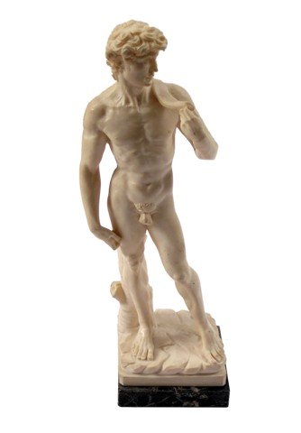Harry Potter and the Sorcerer's Stone Statue Movie: Harry Potter and the Sorcerer's Stone (2001) - This is a miniature Statue of David used in the background set dcor. (approx. 10" tall)