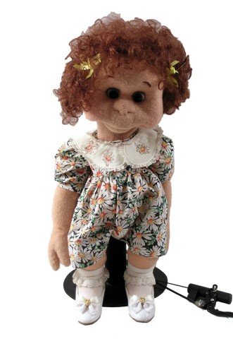 Jim Henson Team Crafted Professional Puppets: Vicky wants to be a doctor when she grows up. This moveable red curly haired puppet a is fully operable professional puppet and designed after the "Muppets "to be operated by the puppeteer under the s