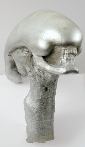 Aliens 3 Bambi Burster Casting Movie Props: ALIEN 3 BAMBI BURSTER PRODUCTION MADE CASTING - This production made and painted life-size alien head was originally designed to rip out of the body of a deer in David Fincher's alien three. The so-ca