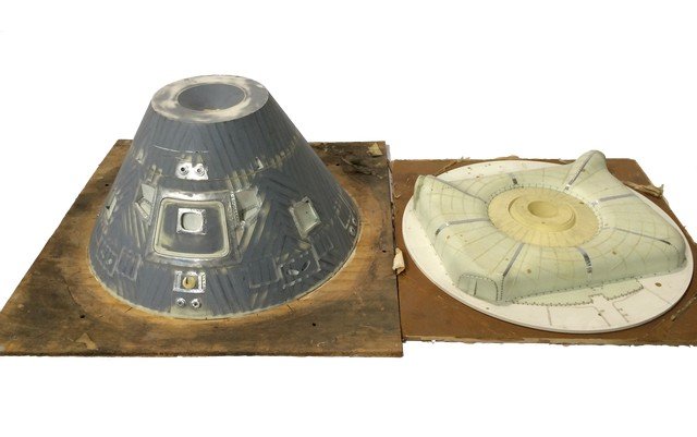 From the Earth to the Moon Apollo CSM Original Patterns: These are the original hand made patterns used to create the Apollo CSM's Space Capsule and Bottom of the Service Module from the Emmy winning Tom Hank's produced, HBO miniseries. These patterns were 