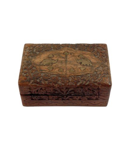 Supernatural Box Movie Props: From the hit TV series Supernatural starring Jared Padalecki and Jensen Ackles in which they fight off the evil spirits (2005– ) comes this wood carved decorative box direct from the production. (ap