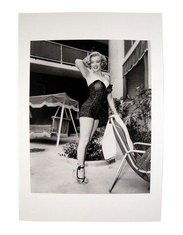 Marilyn Monroe Posing In Swimsuit Photo: Marilyn Monroe Ltd Edition Frank Worth Estate Embossed Art Gallery 11x17" Photo With COA entitled "Posing In Swimsuit" 1949