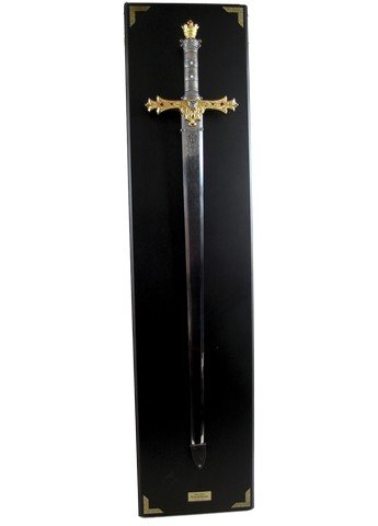 King Arthur Excalibur Replica Sword Movie Collectibles: Created by the Noble Collection for the movie King Arthur (2004) is a extremely high quality replica of King Arthur's Excalibur Sword made of metal and mounted on a wood display. This measures approxi