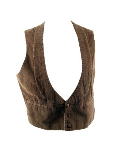 Matt Houston (Lee Horsley) Movie Costumes: From the Matt Houston TV Series (1982–1985) is Matt Houston's (Lee Horsley) production acquired and used brown corduroy 'Western Costume Company' vest. There is a Western Costume Company tag on the 