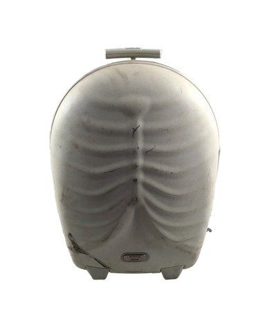 Brüno (Sacha Baron Cohen) Alexander McQueen Suitcase: Brought to you by the production company who produced the feature film Brüno (2009) is Brüno's (Sacha Baron Cohen) screen used off white with rib designand pull out handle 'Samsonite Alexander McQue