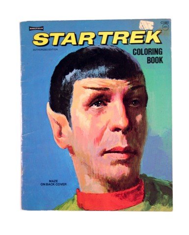 Leonard Nimoy Star Trek Coloring Book 1975: Leonard Nimoy Star Trek Coloring Book by Saalfield Publishing Co. 1975 Unused condition