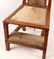 OAK DEER HIDE FOLDING DEVOTIONAL CHAIR - 2