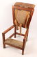 OAK DEER HIDE FOLDING DEVOTIONAL CHAIR - 5